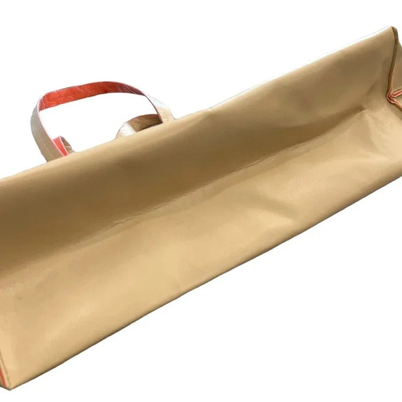 Lord & Taylor Beige Perforated Large Tote - Picture 6 of 9